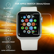 2.5D 0.26mm Premium 9H Real Tempered Glass Screen Protector For Apple Watch 38mm 42mm100PCS
