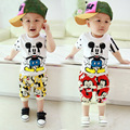 2016 new baby boys and girls summer clothes for the baby cute cartoon printed Mickey shirt