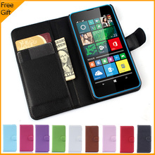 Luxury Wallet Leather Flip Case Cover For Microsoft Lumia 640 Lte Dual SIM Cell Phone Case Back Cover With Card Holder Stand