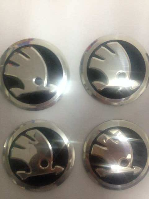 2015 new 56.5mm Wheel Center Caps Covers hubcap For Skoda yeti fabia superb octavia Sticker wheel center cap sticker 4pcs