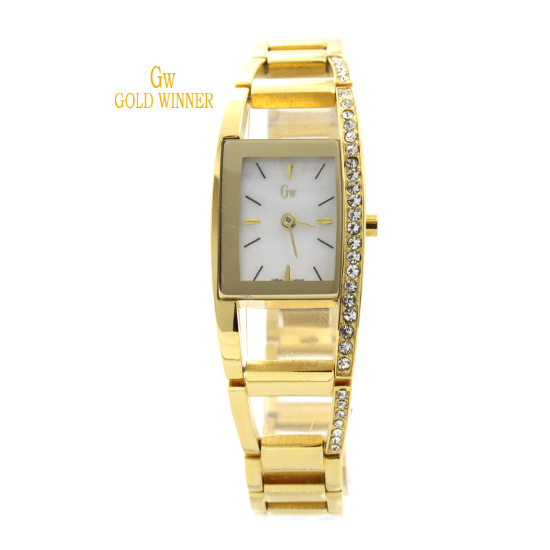 GOLD WINNER Brand New Fashion Casual pearl Brilliant Women Girls Shell Waterpoof Watches Quartz Watches Wristwatches GW180011