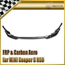 Car Styling For BMW R56 Mini-S Clubman Aquary Carbon Fiber Front Lip