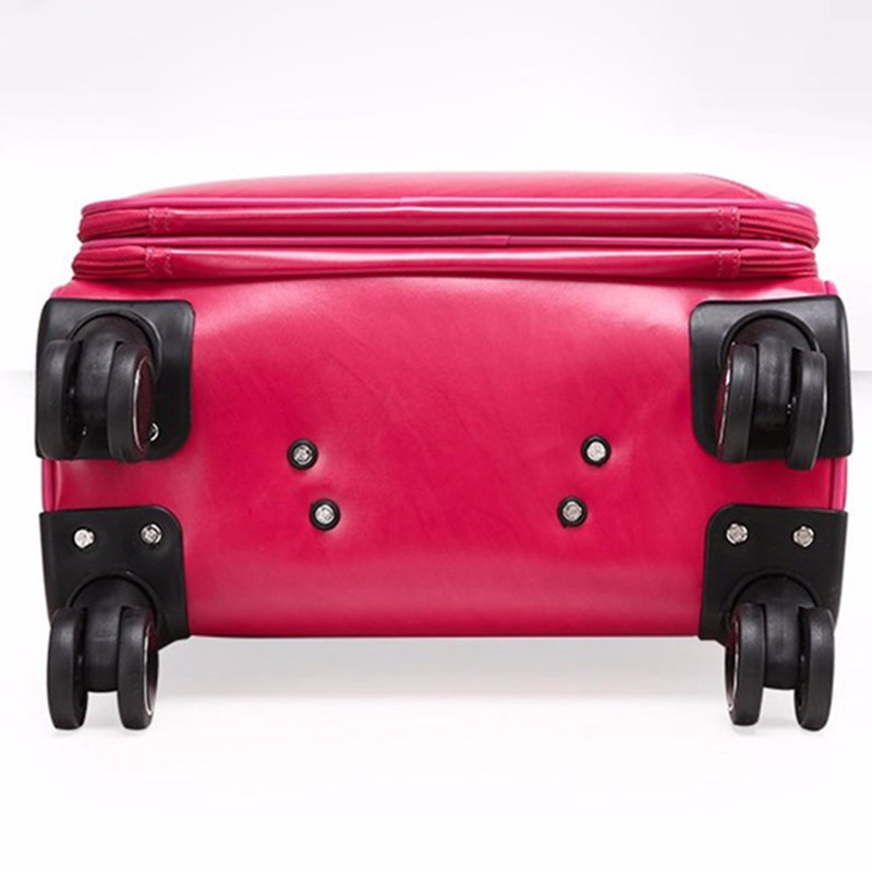 16 Inches Leather Trolley Luggage, Vintage Suitcase, Brown Boarding