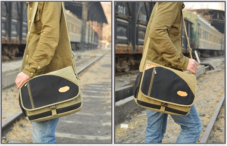 New Fashion Men Messenger Bags Sport Canvas Male Shoulder Bag Casual Outdoor Travel Hiking Military Messenger Bag (3)