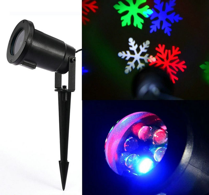 Outdoor Christmas Laser Light Projector Snow Flakes Outdoor Christmas Laser Light Projector Snow Flakes