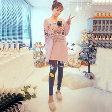 Sport Nylon Punk Leggings Rushed Cartoon Mid Cotton Bamboo Fiber Leggins 2016 South Korea Shopping Fashion
