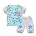 Baby boy clothes 2017 new cartoon casual cotton baby girls summer clothing kids sets 2pieces shirt