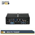 Hot Saling Fanless X86 Mini PC Dual Nic RS232 with 4G RAM 64G SSD Dual Antenna