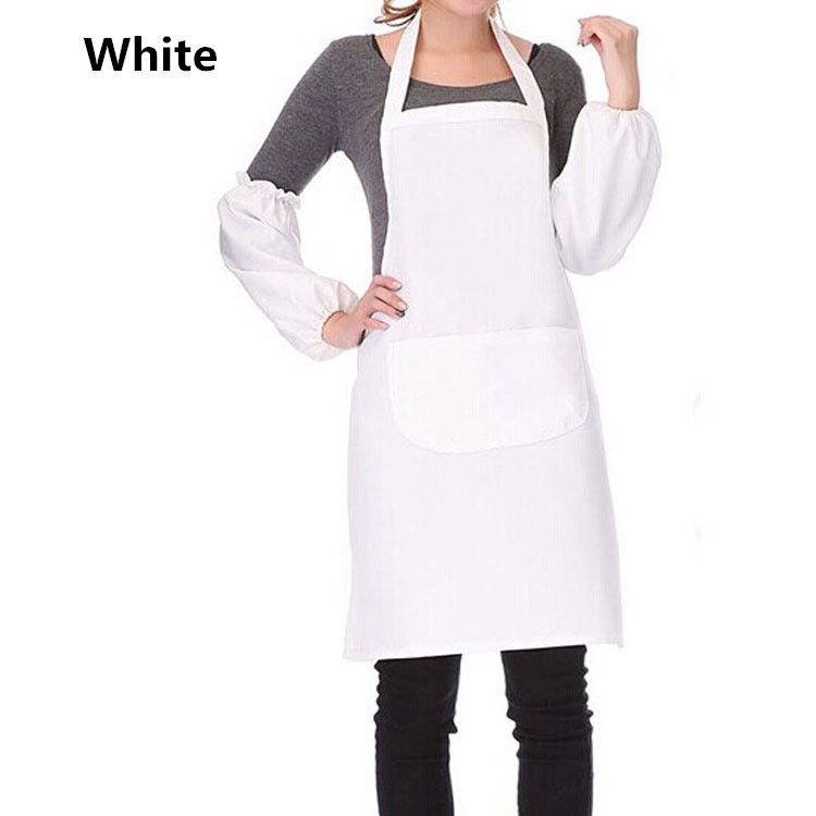 16 Color white apron Bib Uniform with Pockets for home Kitchen Hotel ...