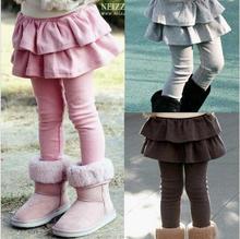 Retail 1pc Girls’ Leggings Children’s Skirt Girls Skirt-pants Spring Cake pants girls Leggings 2-13Y Free Ship baby leggings