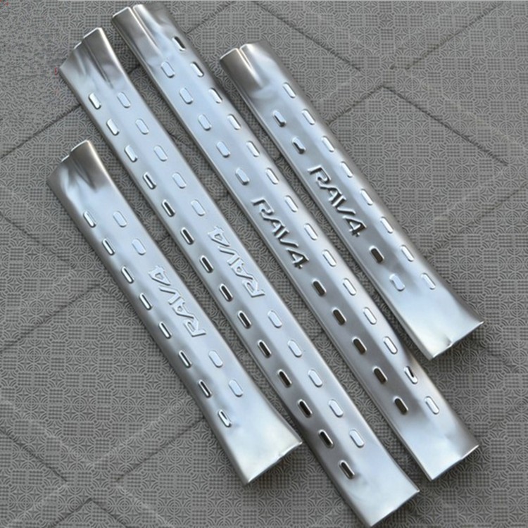 high quality 4 pieces stainless steel inside door sill scuff plate panel kick step protector high quality 4 pieces stainless steel inside door sill scuff plate panel kick step protector