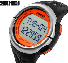 SKMEI 1058 Heart Rate Monitor Pedometer Sport Watches 50M Waterproof Digital Watch Men Women Calorie Counter