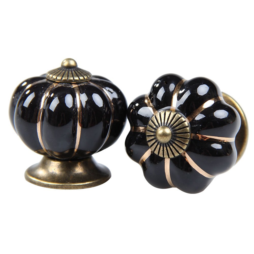 Online kopen wholesale zwarte keramische kabinet deurknoppen uit ...