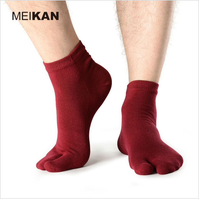 Tabi Socks Men MEIKAN New Brand Non Slip Cotton Meias Calze Ciclismo