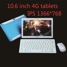 10.6 inch 4G LTE phone call tablets quad core MTK8735 android 5.1 video game bluetooth  gps WiFi phablet high-end 10 tablet pc