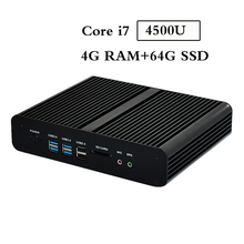 Factory direct sale silent mini pcs with haswell Core i7 4500U 1 8Ghz 4 USB 3