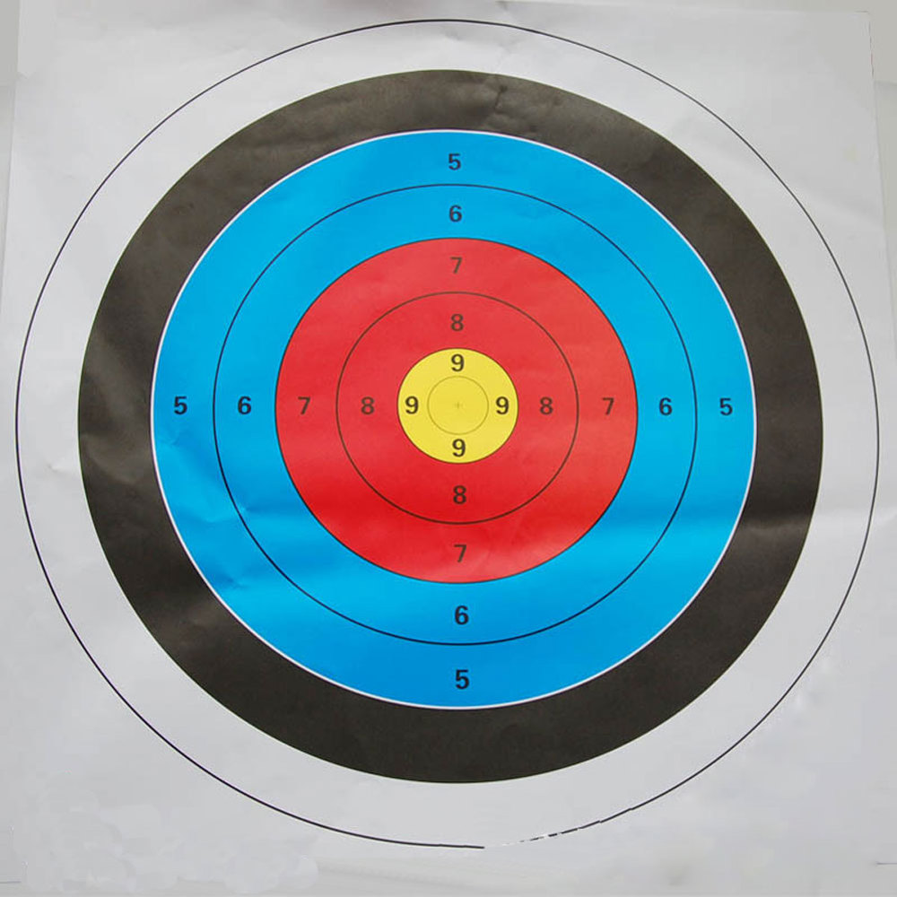 10 pcs SEC 60 60 cm Archery Shooting Target Paper Bow Hunting Archery Kit