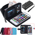 Multi function Wallet Case PU Leather Cover For Apple iphone 5 5S Case Removable Back Case