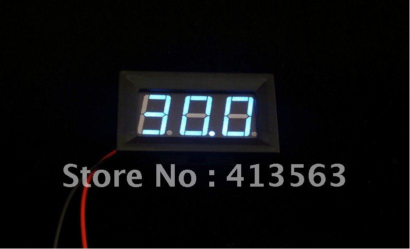 Mini Digital Voltmeter Panel AC 75V to 300V LED Digital Panel Meter AC220V Blue Power Monitor #0027