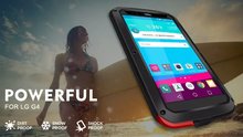 DHL 10PCS LOVEMEI Shockproof Case for LG G4 H815 H818 F500 Dropproof Aluminum Metal Cover for LG G4 Dual SIM Gorilla Glass Shell