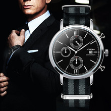 SINOBI Men’s Fashion Sports Military Watches Chronograph Mens Quartz Wristwatches Waterproof James Bond 007 Relogio Masculino