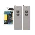 Mini AC220V Wireless Remote Control Switch 2PCS Long Range Transmitter Receiver 200 3000m Lamp LED Lighting