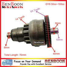 GY6 50cc Engine Parts Start Clutch Gear Bendix 139QMB Chinese Scooter Parts ATV Part Znen Baotian Taotao Roketa, Free Shipping