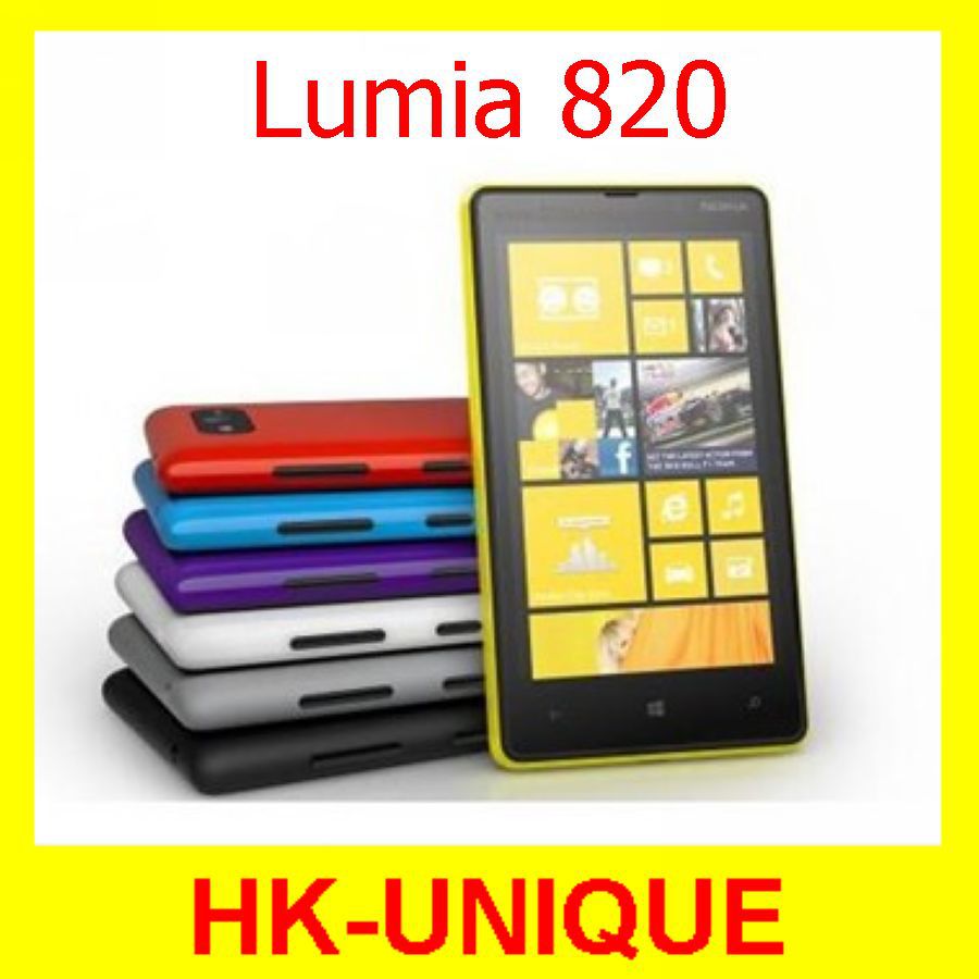 Original Nokia Lumia 820 GPS 4 3 Inch 8MP Camera 8GB Storage Smartphone Free Shipping