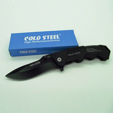 COLD STEEL HY217 Hunting Pocket Knife Tactical Folding Knives Blade Sanding Black Aluminum Handle HY 217
