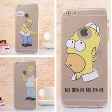 Simpson Logo TPU PhoneCases For Iphone6 plus 5.5″ Dirt-resistant Clear Transparent Thin Skin Soft Back Covers Cellphone Case