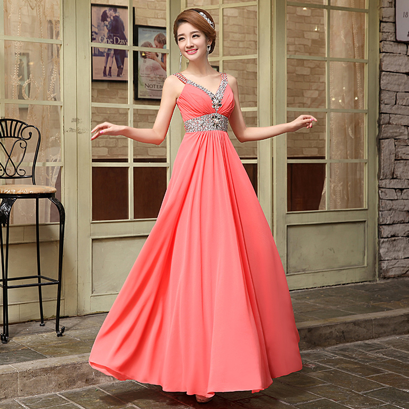 vestidos color coral cortos 2016