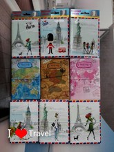 Fashion Miss love travel Passport Cover ID Credit Card Bag PVC&PU Leather Business Card Holder Passport Holder 14*9.6CM