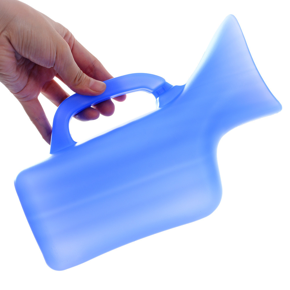 800ML Blue Plastic Chamber Pot Bed Urinal Portable Stinkpot Medical Urine Collector Device Suppliers For Women 9*4" New # LNF