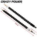 CRAZY POWER Electronics Drill Black Flexible Shaft Bits Extention Screwdriver Bit Holder Connect Link Snake Drill