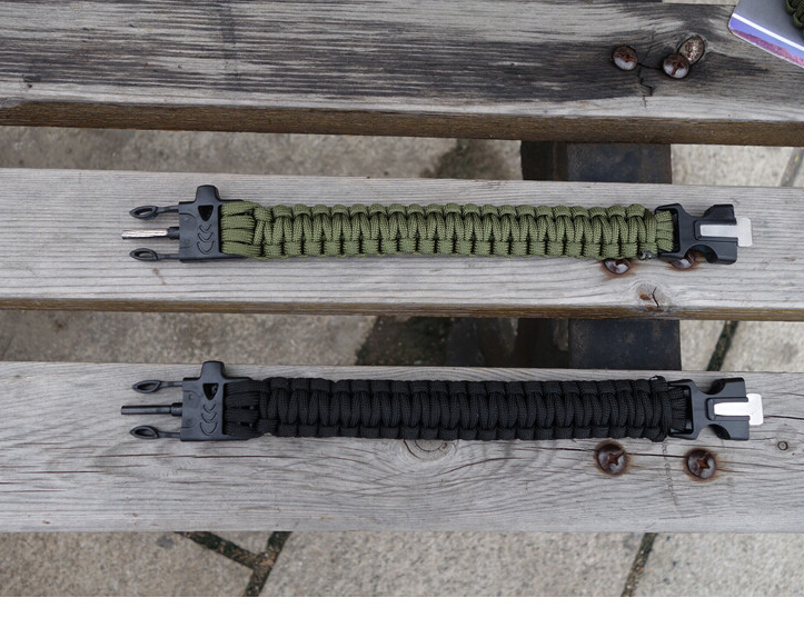 Купить EDC шестерни 2 шт/много вождения браслет с Флинт огонь стартер ...