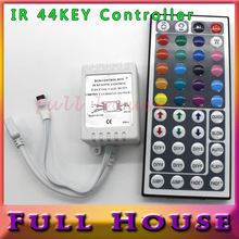 44 Keys LED IR RGB Controler For RGB SMD 3528 5050 LED Strip LED Lights Controller IR Remote Dimmer Input DC12V 6A Free Shipping