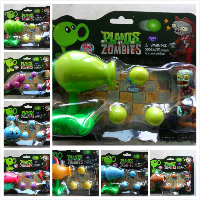 2015 Fashion PVZ Plants vs Zombies Peashooter  Action Figure Model Toy 10 Style 10CM Plants Vs Zombies Toys For Baby Gift