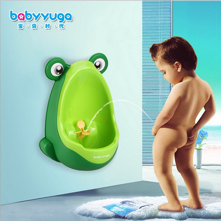 Logistic-Tracking-Stylish-PP-Frog-Children-Stand-Vertical-Urinal-Wall-Mounted-Urine-Groove-Baby-Urinal-
