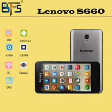 Lenovo S660 MTK6582 Quad Core mobile phone 4.7” IPS 3G GPS Dual sim 8MP 1GB RAM 8GB ROM Android 4.2 OS WCDMA Original Cellphone