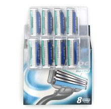 8pcs lot Free shipping High Quality M3 Turbo Shaving Razor Blades for Men standard for EURO