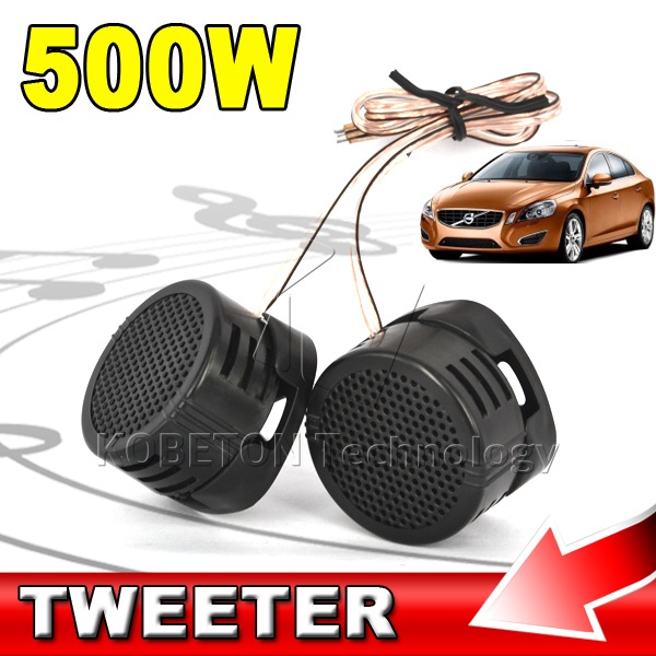 Newest Universal High Efficiency 2x 500W Car Mini Dome Tweeter Loudspeaker Loud Speaker Super Power Audio