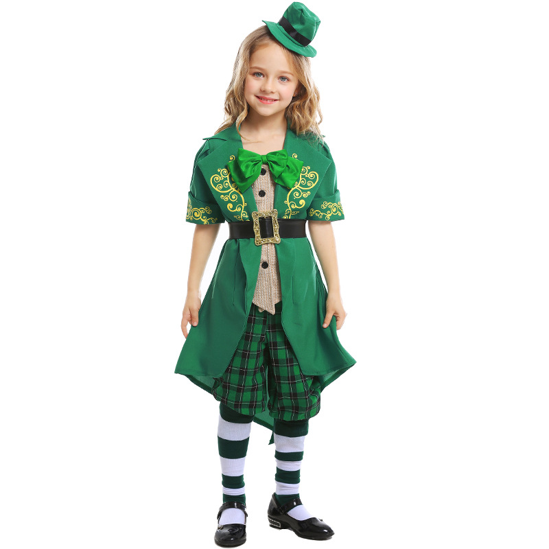 bodem Fraude ledematen Thema Kostuum Umordeen Kids Kind Meisjes St. Patricks Day Ierland Ierse  Leprechaun Elf Voor Tiener Girl Green Spirit Halloween Kostuums Van 42 € |  DHgate