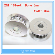 3D printer parts 2GT16 tooth bore 3mm synchronous wheel pulley H type passive idler pulley wheel Bearings wheel