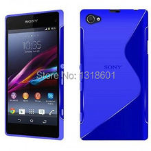 Free Shipping TPU Soft Silicone S Line Phone Case Cover For Sony Xperia Z1 Compact Z1