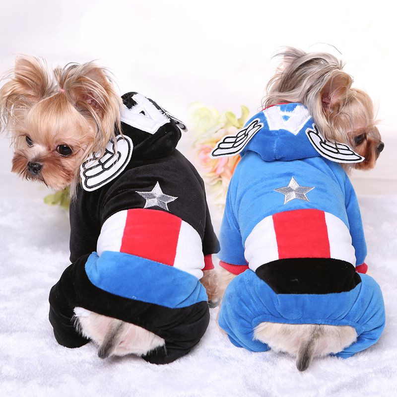 Free shipping Pet Dress,Caption Ameria Style for Dog Puppy Clothes Fashion Cute Cat Dress XS-XL 2Colors Pet Supplies