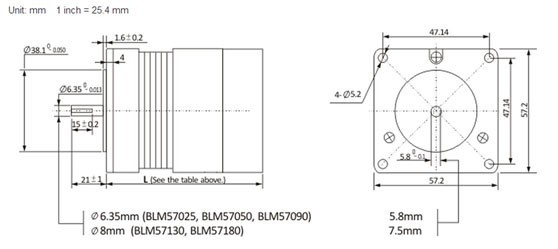 BLM57050-1000-Dimension