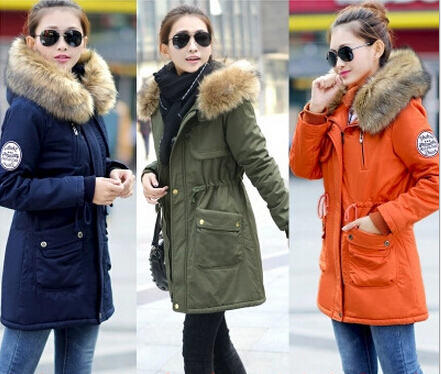 Green Fur Hooded Parka Coat Womens - JacketIn