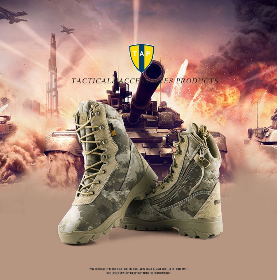 Gobon Military Desert BootsCombat Outdoor Army Botas Tactical