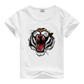 Brand New 2016 Kids Baby Girls Boys Horrible Tiger T shirt short Sleeve kids Tops cotton