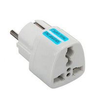 Universal AU UK US to EU AC Power Socket Plug Travel Charger Adapter Converter Free Shipping